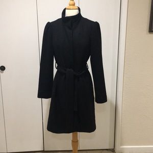 Adorable black wool lined coat